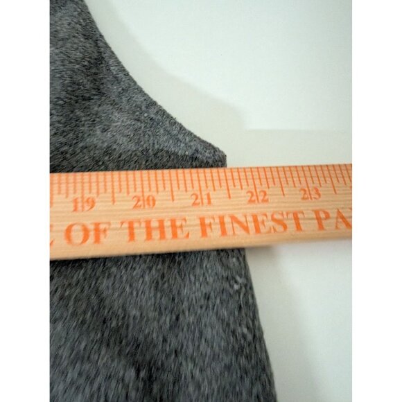 Luii Cardigan Womens Size Large Gray Wool Blend Collared Sleeveless Sweater - Picture 9 of 10